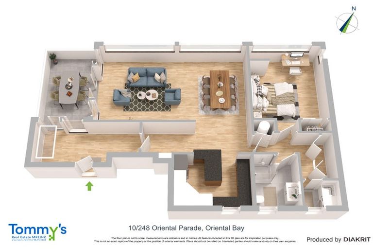 Photo of property in Oriana Apartments, 248 Oriental Parade, Oriental Bay, Wellington, 6011