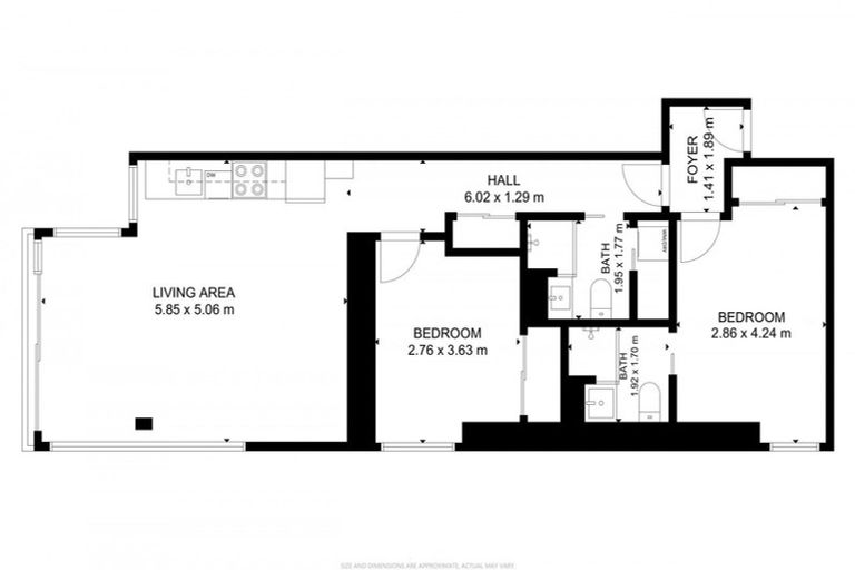 Photo of property in Vsp Nothern Tower, 1202/166 Victoria Street, Te Aro, Wellington, 6011