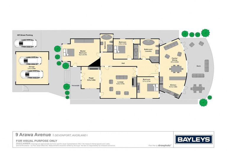 Photo of property in 9 Arawa Avenue, Devonport, Auckland, 0624