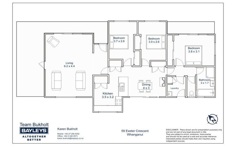 Photo of property in 59 Exeter Crescent, Springvale, Whanganui, 4501