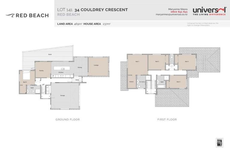 Photo of property in 34 Couldrey Crescent, Red Beach, 0932