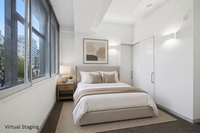 Photo of property in Gerondis Bldg Apartments, 201/60 Willis Street, Wellington Central, Wellington, 6011