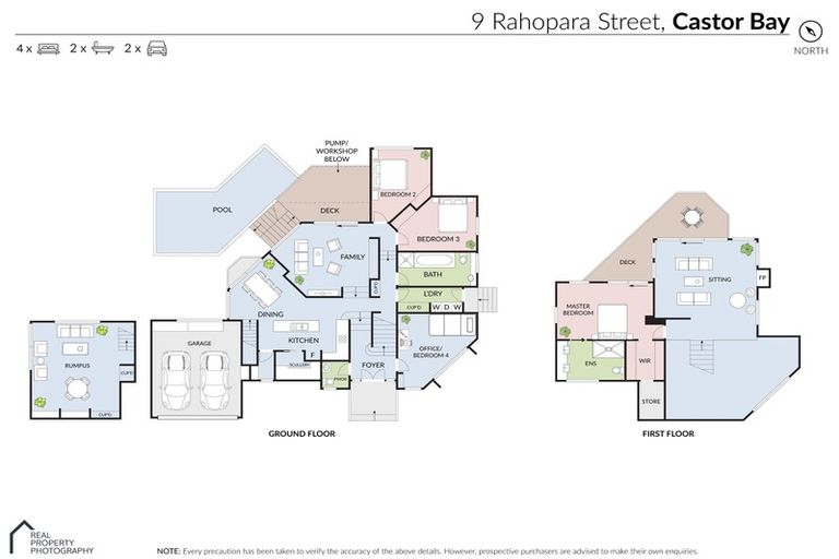 Photo of property in 9 Rahopara Street, Castor Bay, Auckland, 0620