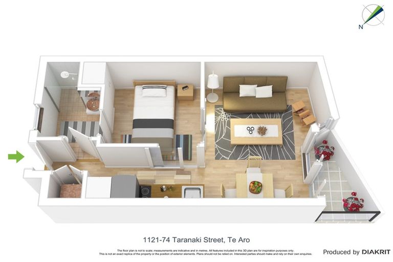 Photo of property in Soho Apartments, 1121/74 Taranaki Street, Te Aro, Wellington, 6011