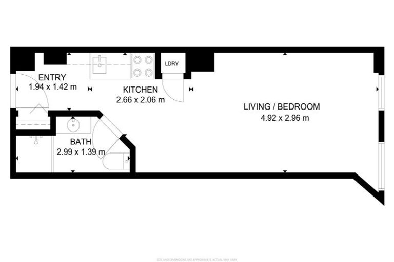 Photo of property in Terrace Heights Apartments, 2e/163 The Terrace, Wellington Central, Wellington, 6011