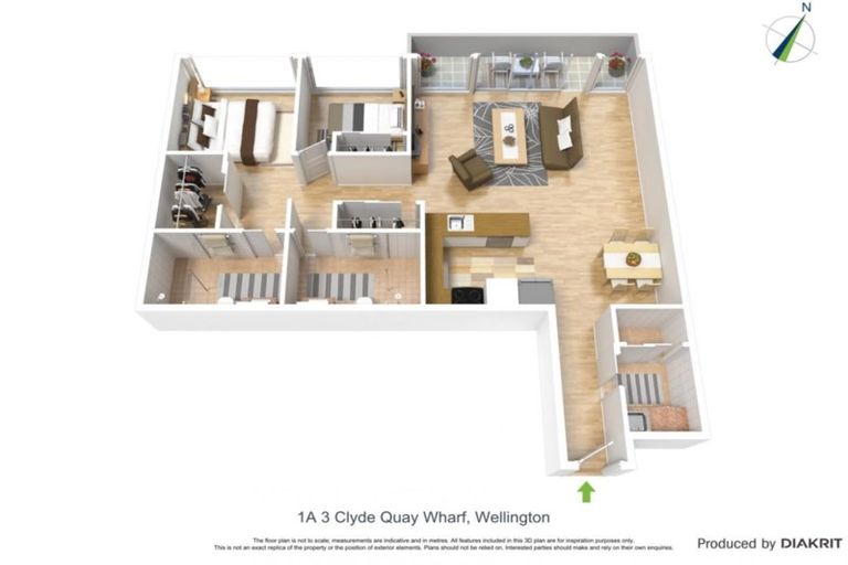 Photo of property in Clyde Quay Wharf, 1a/3 Clyde Quay Wharf, Te Aro, Wellington, 6011