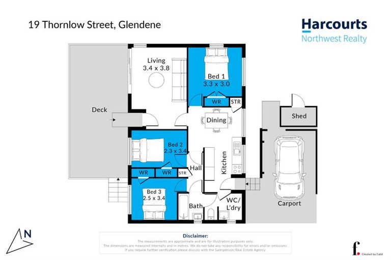 Photo of property in 19 Thornlow Street, Glendene, Auckland, 0602