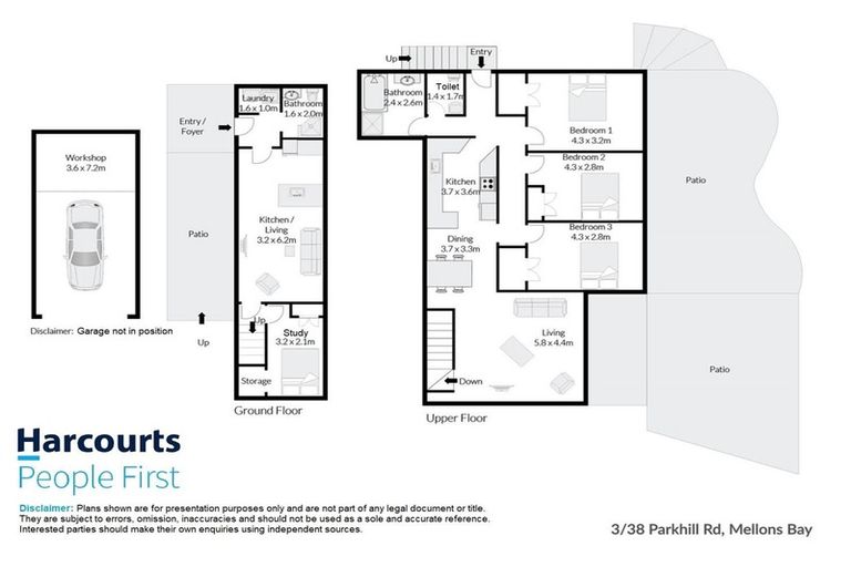 Photo of property in 3/38 Parkhill Road, Mellons Bay, Auckland, 2014