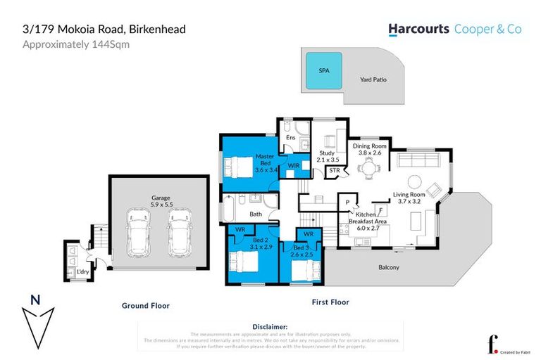 Photo of property in 3/179 Mokoia Road, Birkenhead, Auckland, 0626