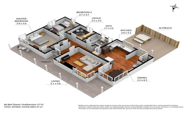 Photo of property in 66 Bell Street, Featherston, 5710