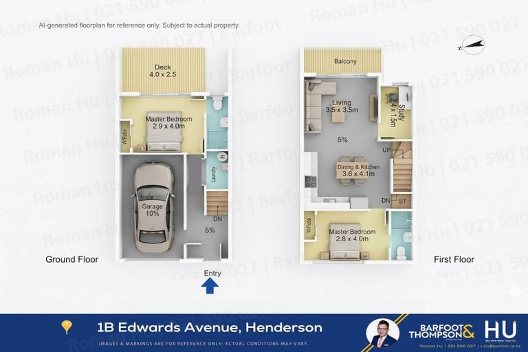 Photo of property in 1b Edwards Avenue, Henderson, Auckland, 0610