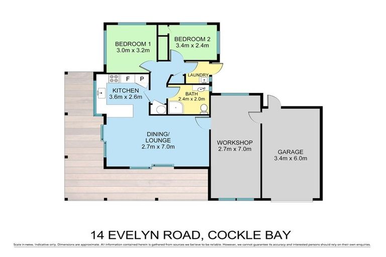 Photo of property in 14 Evelyn Road, Cockle Bay, Auckland, 2014