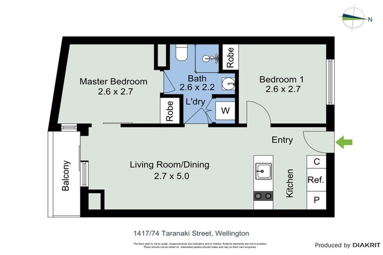 Photo of property in Soho Apartments, 1417/74 Taranaki Street, Te Aro, Wellington, 6011