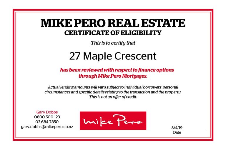 Photo of property in 27 Maple Crescent, Watlington, Timaru, 7910