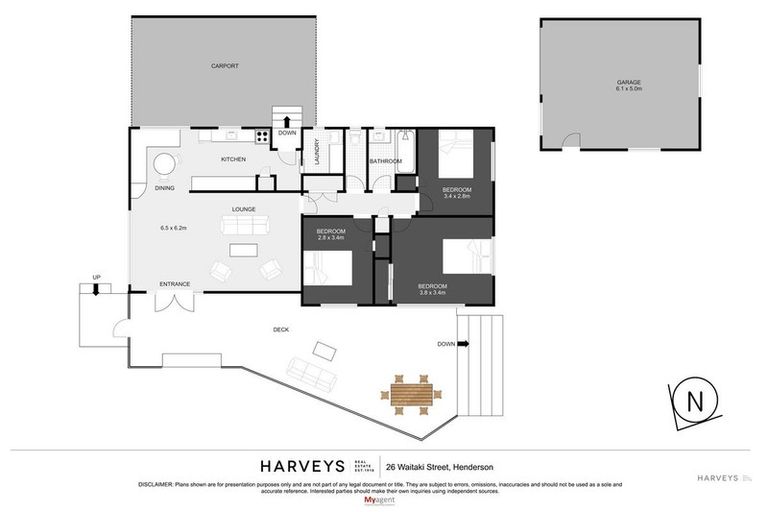 Property details for 26 Waitaki Street, Henderson, Auckland, 0612