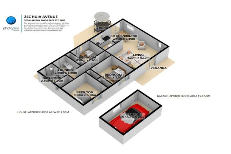 Photo of property in 24c Huia Avenue, Forest Lake, Hamilton, 3200