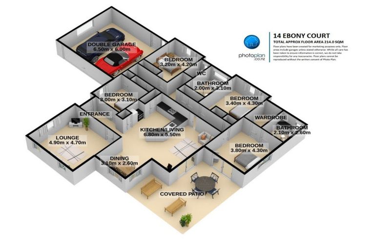 Photo of property in 14 Ebony Court, Rototuna North, Hamilton, 3210