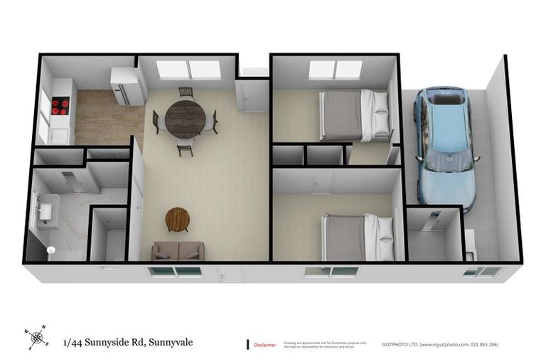 Photo of property in 1/44 Sunnyside Road, Sunnyvale, Auckland, 0612