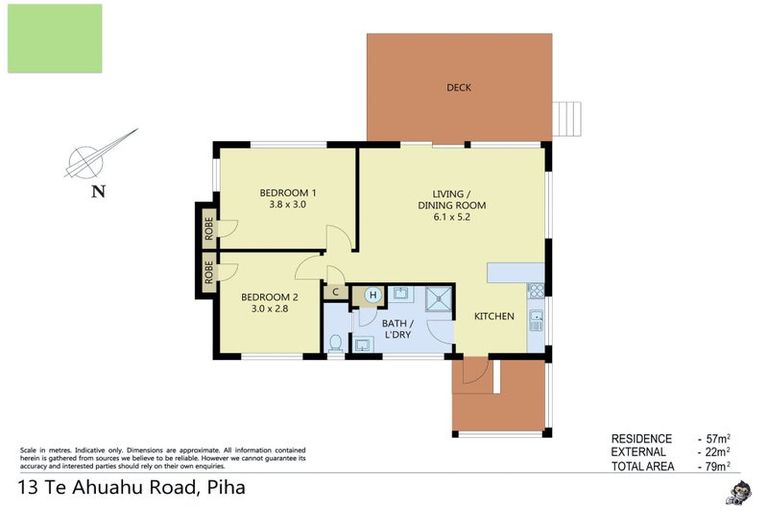 Photo of property in 13 Te Ahuahu Road, Piha, New Lynn, 0772