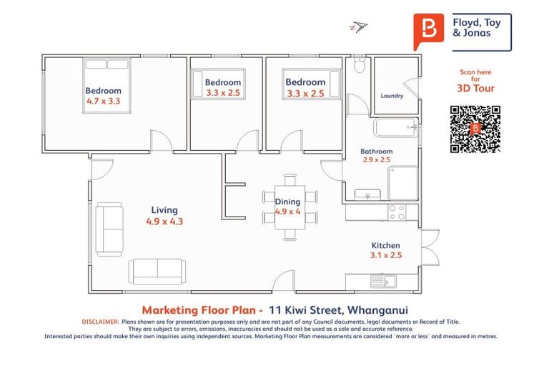 Photo of property in 11 Kiwi Street, Whanganui East, Whanganui, 4500