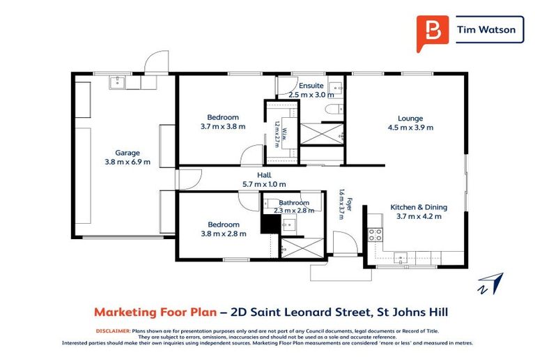 Photo of property in 2d Saint Leonard Street, Saint Johns Hill, Whanganui, 4501