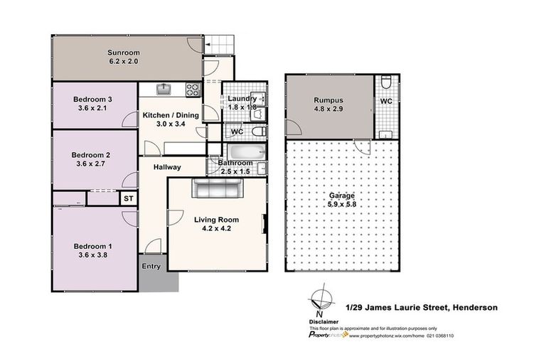 Photo of property in 1/29 James Laurie Street, Henderson, Auckland, 0612