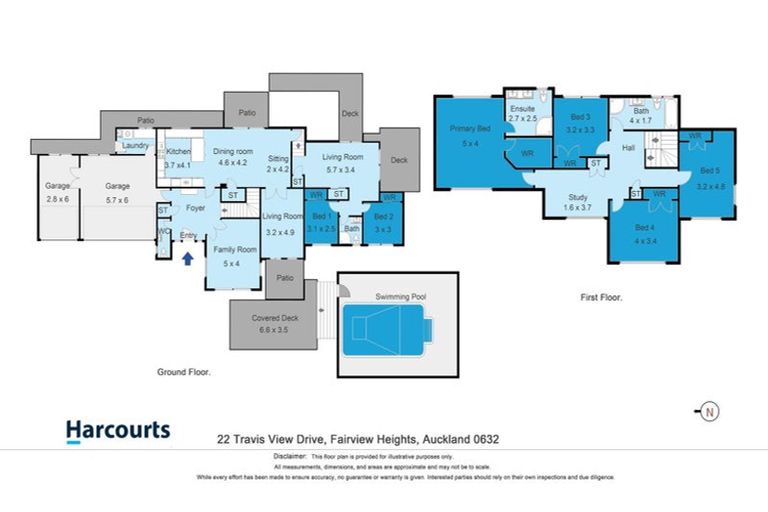 Photo of property in 22 Travis View Drive, Fairview Heights, Auckland, 0632