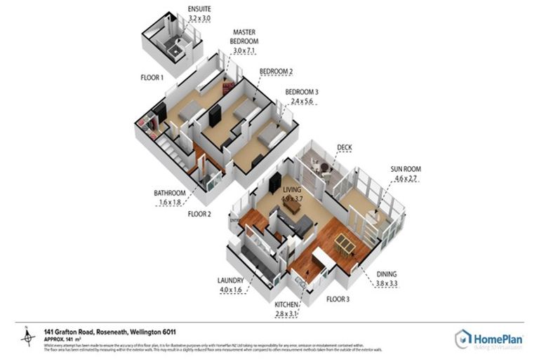Photo of property in 141 Grafton Road, Roseneath, Wellington, 6011