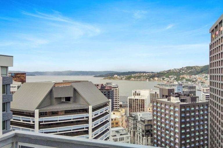 Photo of property in Terrace Heights Apartments, 14f/163 The Terrace, Wellington Central, Wellington, 6011