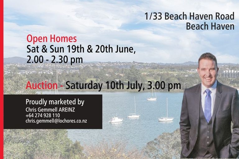 Photo of property in 1/33 Beach Haven Road, Beach Haven, Auckland, 0626