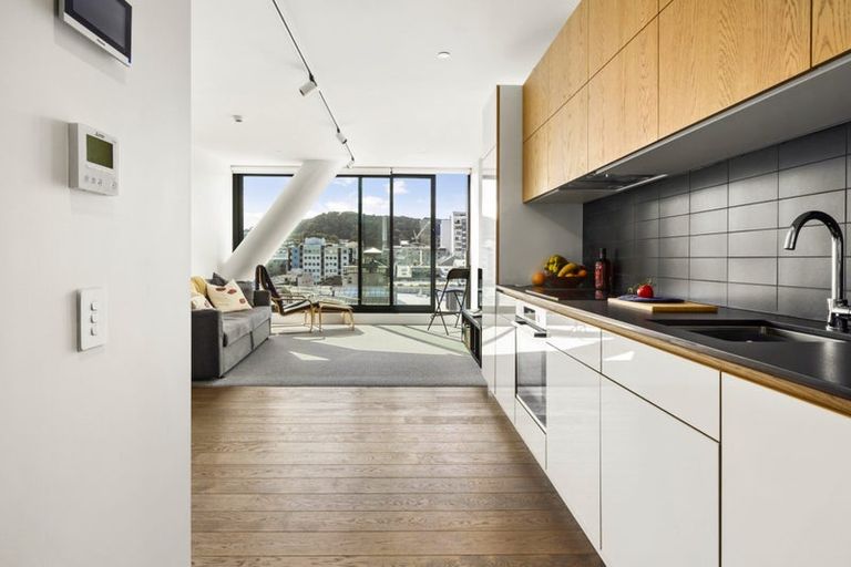 Photo of property in Victoria Lane Apartments, 508/161 Victoria Street, Te Aro, Wellington, 6011