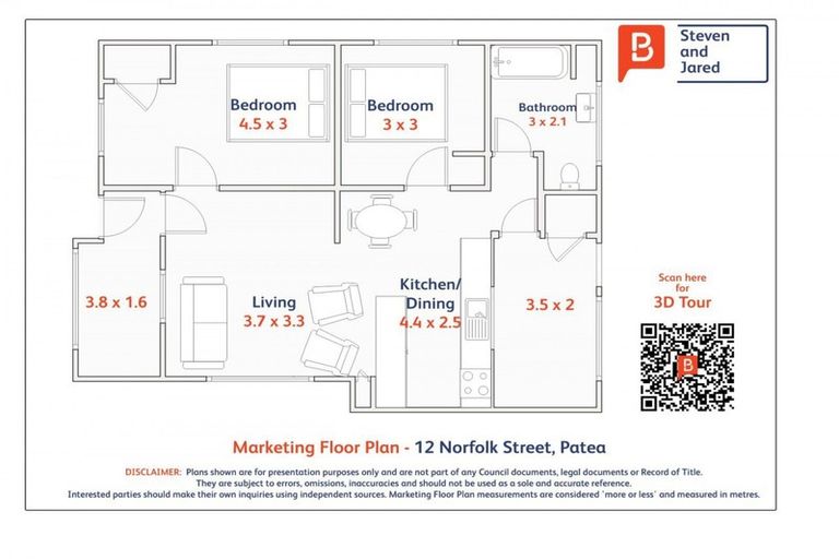 Photo of property in 12 Norfolk Street, Patea, 4520