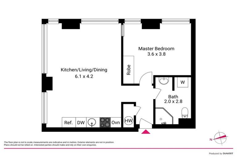 Photo of property in St Peters Apartments, 2a/192 Willis Street, Te Aro, Wellington, 6011