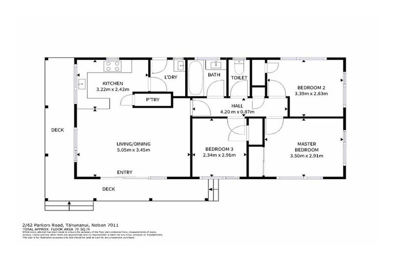 Photo of property in 2/62 Parkers Road, Tahunanui, Nelson, 7011