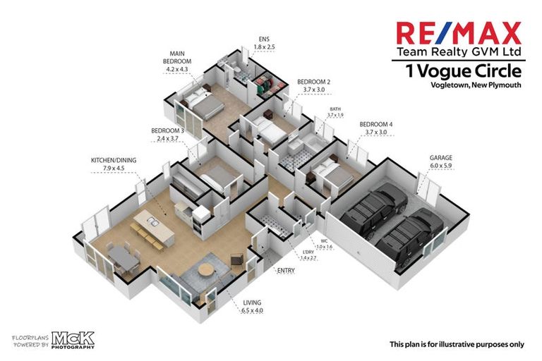 Photo of property in 1 Vogue Circle, Vogeltown, New Plymouth, 4310