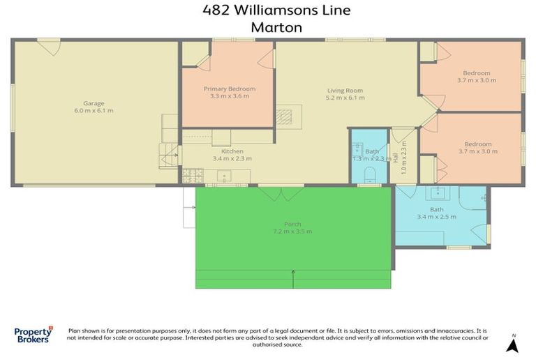 Photo of property in 482 Williamsons Line, Marton, 4789