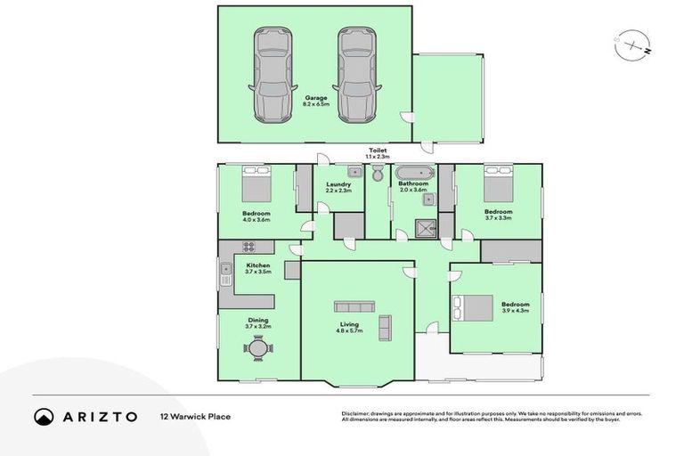 Photo of property in 12 Warwick Place, Springvale, Whanganui, 4501