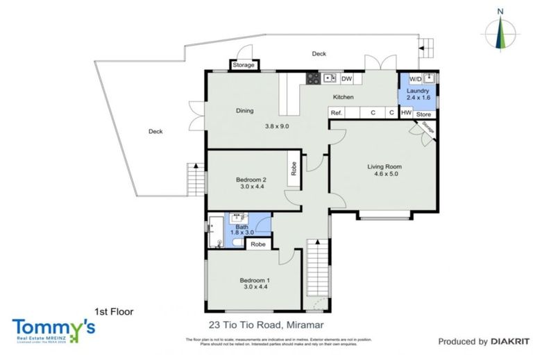 Photo of property in 23 Tio Tio Road, Miramar, Wellington, 6022