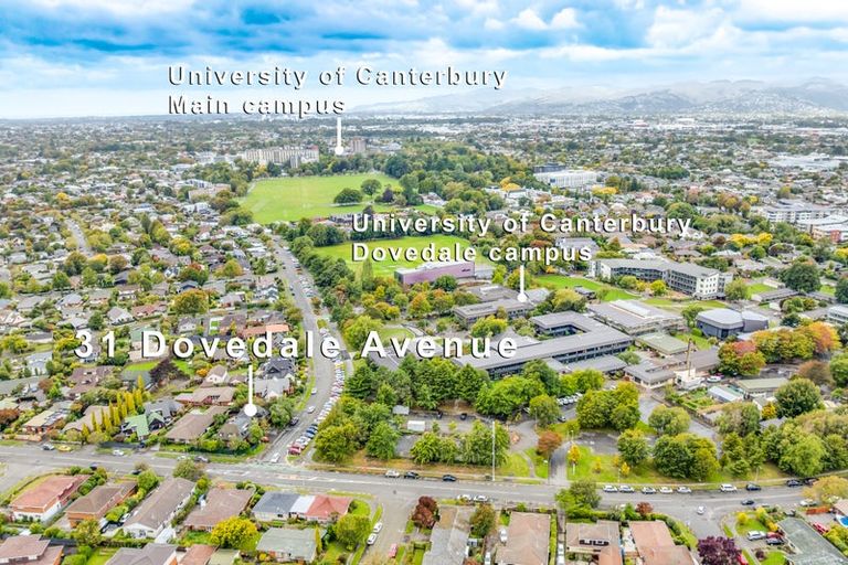 Photo of property in 31 Dovedale Avenue, Ilam, Christchurch, 8041