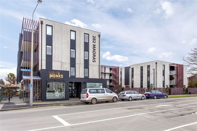Photo of property in Leicester Executive Apartments, 102/282 Madras Street, Christchurch Central, Christchurch, 8011