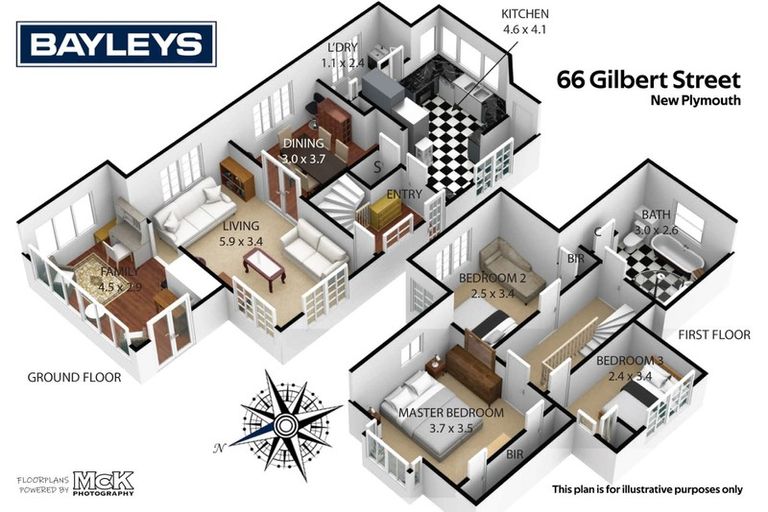 Photo of property in 66 Gilbert Street, New Plymouth, 4310