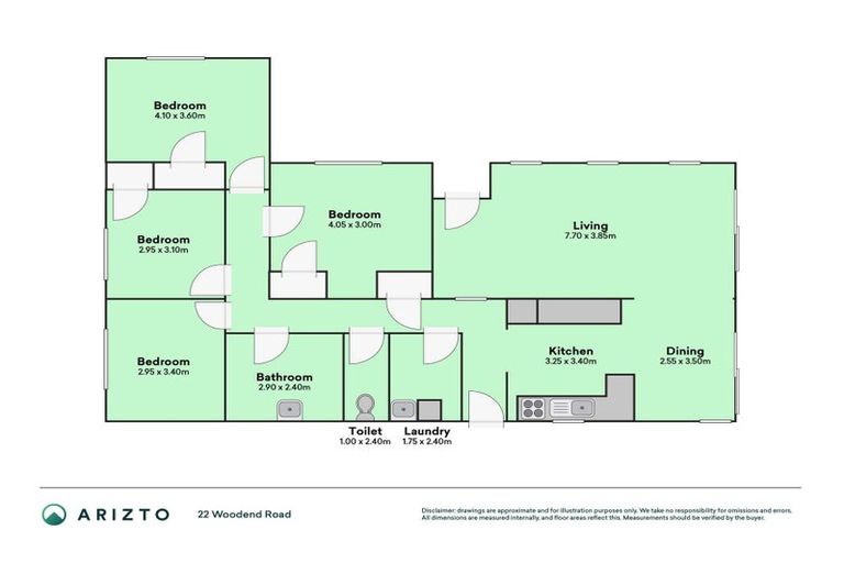 Photo of property in 22 Woodend Road, Woodend, 7610