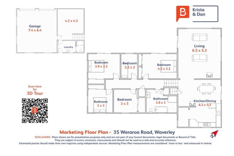 Photo of property in 35 Weraroa Road, Waverley, 4510