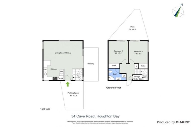 Photo of property in 34 Cave Road, Houghton Bay, Wellington, 6023