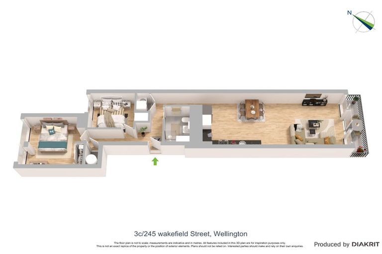 Photo of property in Monument Apartments, 3c/245 Wakefield Street, Te Aro, Wellington, 6011