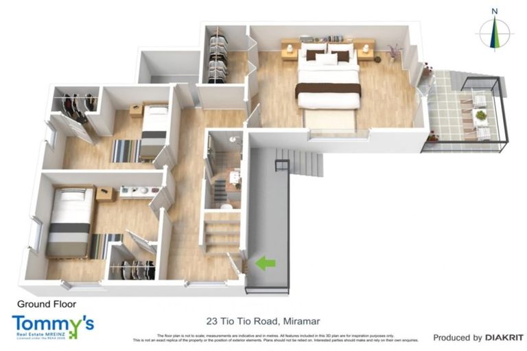 Photo of property in 23 Tio Tio Road, Miramar, Wellington, 6022