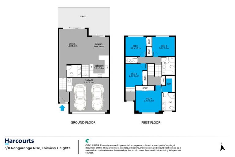 Photo of property in 3/11 Rengarenga Rise, Fairview Heights, Auckland, 0632
