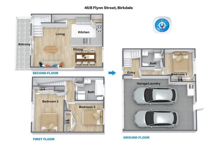 Photo of property in 46/8 Flynn Street, Birkdale, Auckland, 0626