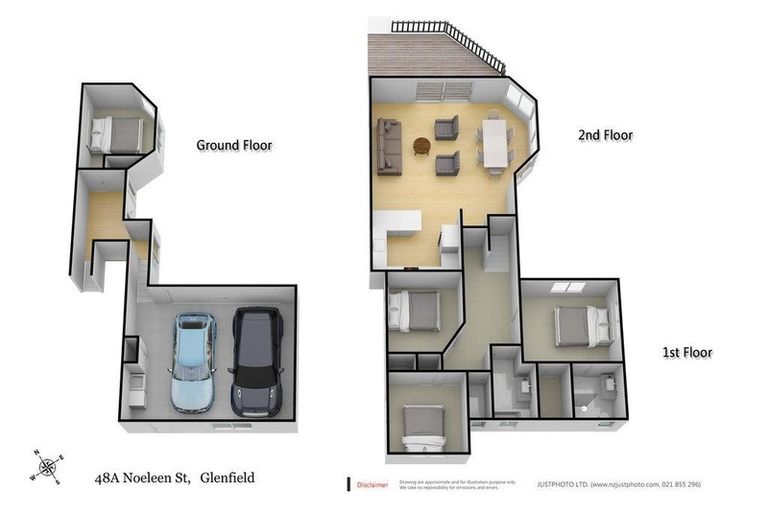 Photo of property in 1/48 Noeleen Street, Glenfield, Auckland, 0629