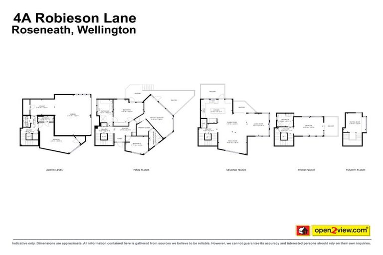 Photo of property in 4 Robieson Lane, Roseneath, Wellington, 6011